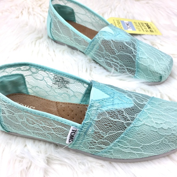 TOMS Classic Lace Mint Green - Picture 5 of 8